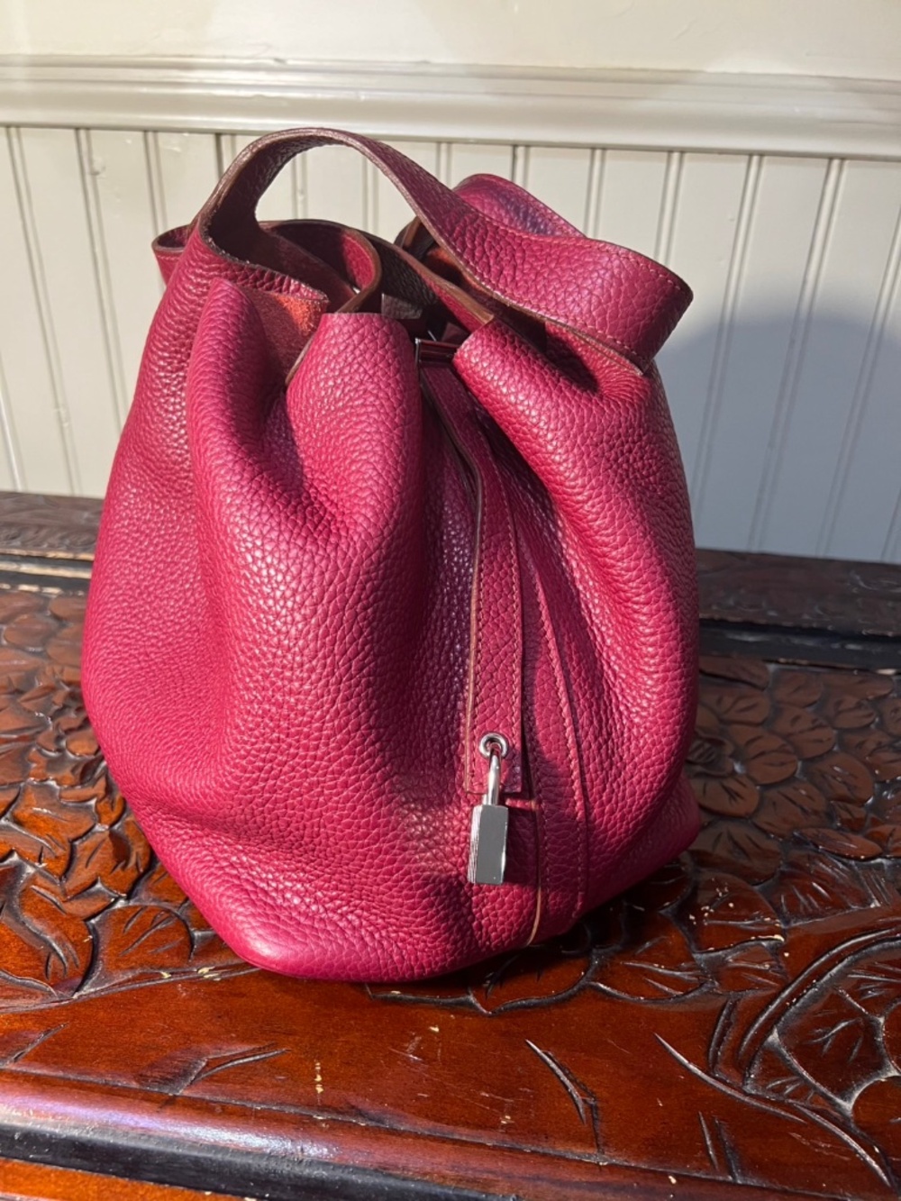 HERMÈS Picotin 22 in Clemence Leather